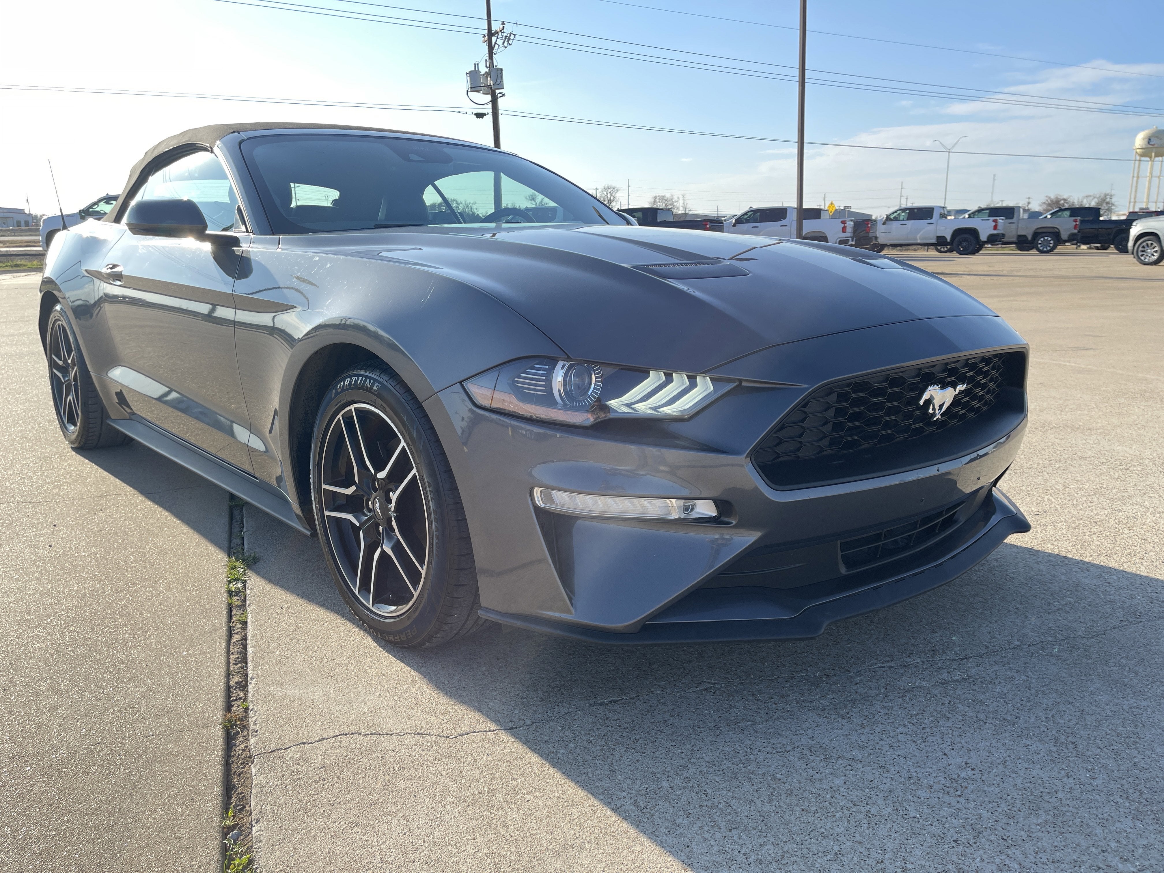 Used 2021 Ford Mustang EcoBoost Premium with VIN 1FATP8UH5M5120186 for sale in Fairfield, TX