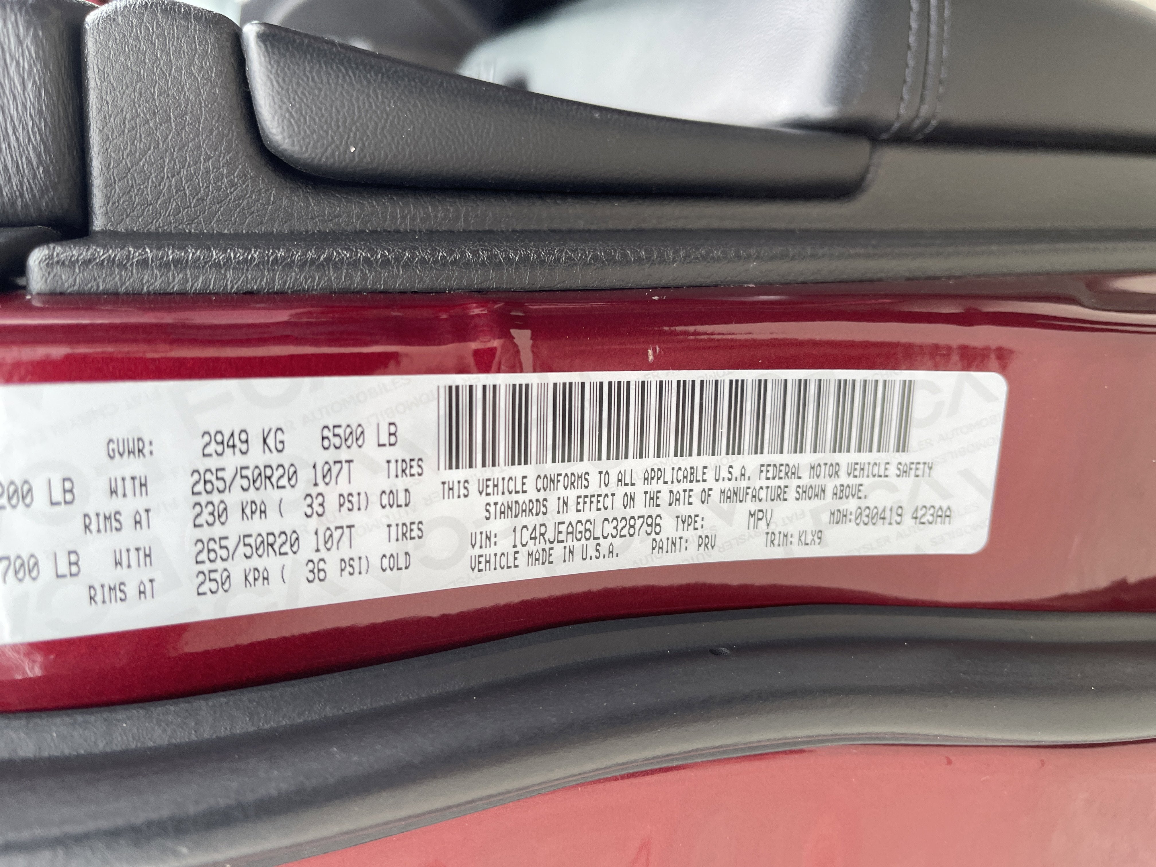 2020 Jeep Grand Cherokee Altitude