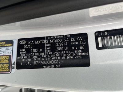 2019 Kia Forte LXS