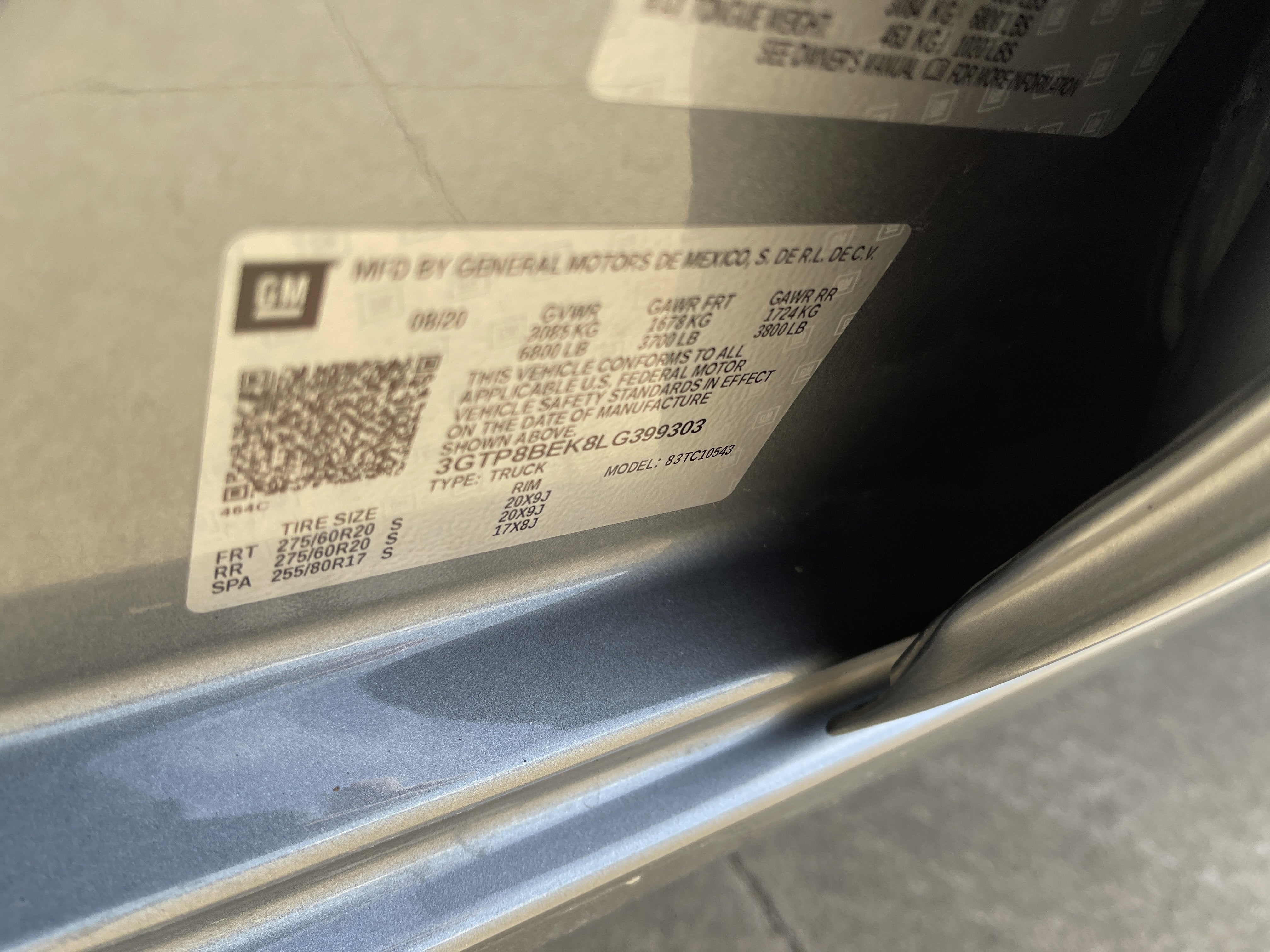 2020 GMC Sierra 1500 SLE